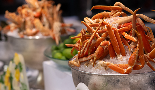 Savor 15% off our coastal seafood buffet 
