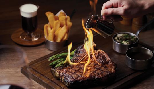 TREAT DAD TO A PREMIUM STEAK FLAMBÉ NIGHT 