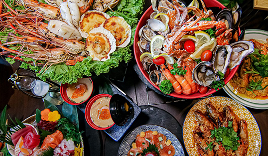 บุฟเฟ่ต์ลด 20% + + เครื่องดื่มฟรี 